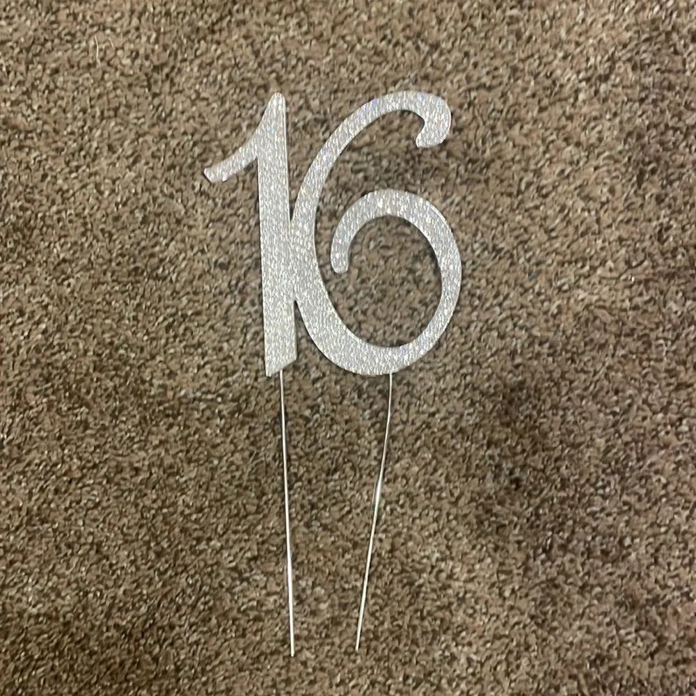 16 cake topper